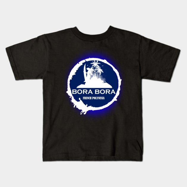 Bora Bora Summer Paradise Kids T-Shirt by dejava